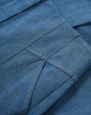 Veronica Beard Frenkle Women's Blue Denim Cotton Flared Leg Stretch High-Rise Trouser Pant Jeans