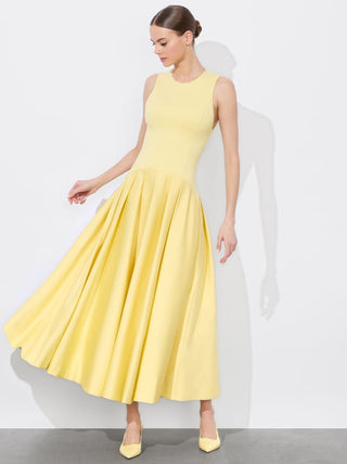 adley drop waist midi dress Alice + Olivia Adley Drop-waist Midi Dress