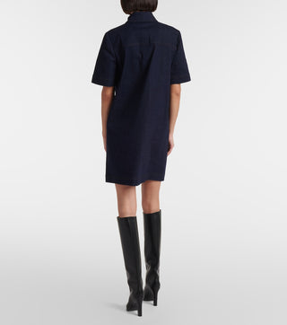 veronica beard koulis denim dress Koulis denim minidress in blue - Veronica Beard